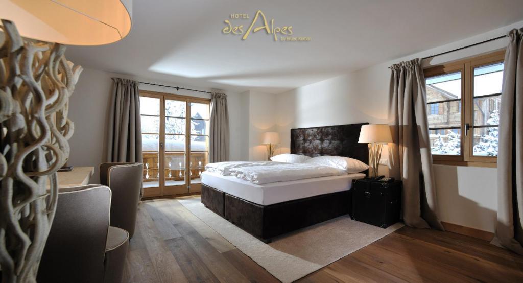 Hotel Des Alpes Superieur Gstaad Bilik gambar